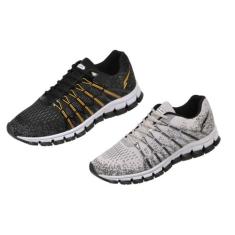 Tênis Masculino Kit 2 Pares Mega leve Conforto academia, Gelo, Ptdour,