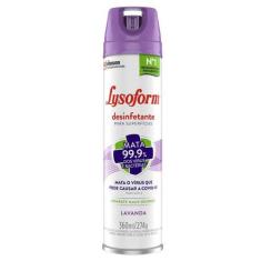 Desinfetante Lysoform Uso Geral Lavanda Aerossol 360ml, Lavanda, 360ml