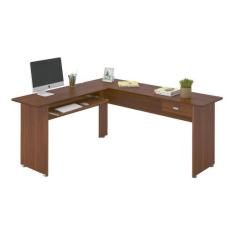 Escrivaninha em L com Gaveta Multimóveis CR25202, Cedro