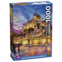 Quebra-Cabeça - 1000 Peças - Luar em Monte Saint-Michel Grow