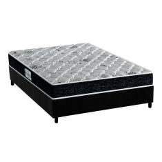 Cama Box Casal: Colchão Espuma Probel D45/Ep Advanced Tech2000 Plus + Base Crc Suede Black(138X188)