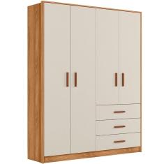 Roupeiro Perola 4p 3g Nature Off White Plla