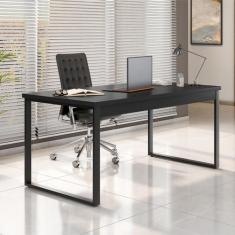 Mesa de Escritório Málaga Preta 150 cm - Modern