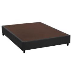 Cama Box Base Viúva Universal Suede Gray (128x188x20) - Costa Rica