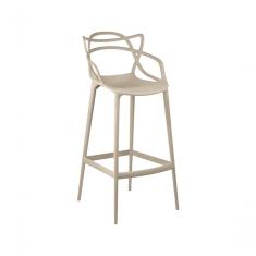 Banqueta Alta Em Polipropileno Aviv Fendi Fratini Fendi