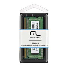 Memoria multilaser ddr3 sodimm 4gb 1600 mhz