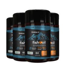 4x omega 3 fish oil meg 3 60 cps hf suplementos, NOVO