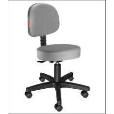 Cadeira Mocho Secretária Prata - Conceito Cadeiras