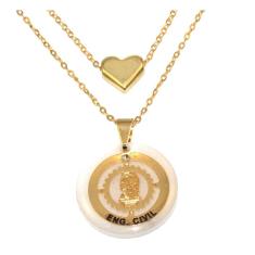 Colar Cordão Minha Profissão Engenharia Civil Folheado 18k