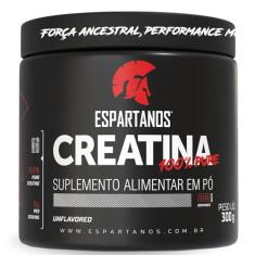 Creatina Monohidratada 100% Pura em pote 300g Espartanos Suplementos