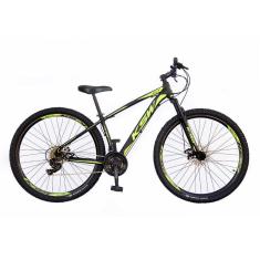 Bicicleta Aro 29 KSW XLT 2020 24v Hidráulico Preto e Verde 19