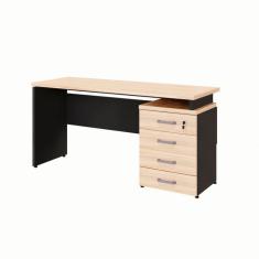 Escrivaninha Yaris 4 GV Calvi e Preta 150 cm