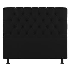 Cabeceira Cama Box Casal King Size Nice 195cm Suede Preto - Abmaza