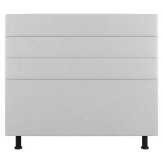 Cabeceira Cama Box Casal King Size Malik 195cm Sintético Branco - Abmaza