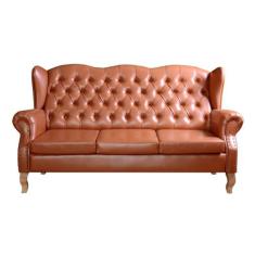 Sofá Chesterfield Imperador 3 Lugares Capitonê Decoração Retrô - Bella
