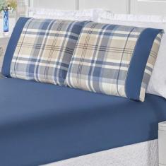 Jogo de Cama Lençol Casal 3 peças  Micropercal 200 Fios Naturale - Bia