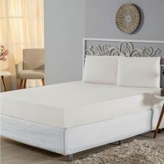 Jogo De Lençol Casal Padrão Malha 100% Algodão 3 Peças Cor Palha