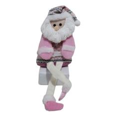 Papai Noel Enfeite De Natal Perna Mole Boneco De Neve G 40cm - Targuer