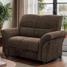 Sofá 2 Lugares Cama inBox Mourato com 140cm de Largura e Revestido em Bouclé