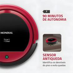 Robo Aspirador De Po Mondial Rb-07 Vermelho E Preto