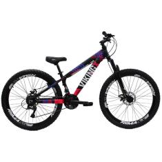 Bicicleta Aro 26 Bike Vikingx Freeride Freio a Disco
