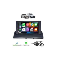 Kit Multimídia Uno Mille Fiorino 1994 / 2013 Mold Preta 7 Pol CarPlay 