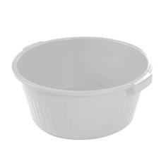 Bacia Canelada 34l Plasvale Branco