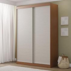 Guarda-Roupa 2 Portas Ripadas Samambaia CabeCasa MadeiraOriginals - Ca