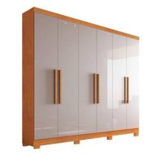 Guarda-roupa 6 portas 1,80m com pés - Sergipe Bianchi - Bianchi Móveis