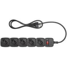 Filtro de Linha Protetor Eletrônico 5 Tomadas Bivolt 1 metro Intelbras