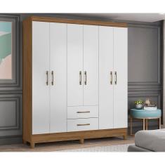 Guarda Roupa Roupeiro Moval Solteiro Panamá Naturale Branco