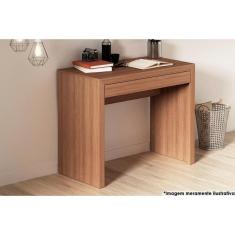 Mesa Escrivaninha Juvenil Me4107 C/ 1 Gaveta Amêndoa - Tecno Mobili