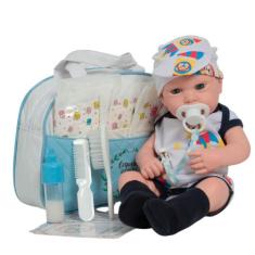 Boneco Reborn Menino Realista Careca Enxoval Aviãozinho - Cegonha Rebo