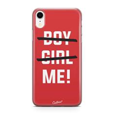 Capa Poliuretano, Elfo, Iphone XS Max, Capa Protetora para Celular, Vermelho