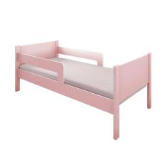 Cama Infantil Com 2 Baus Organizador E Escada Luna Plus Rosa - Rosa