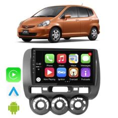 Kit Multimidia Fit 2004 2005 2006 2007 2008 9" CarPlay Android Auto Go