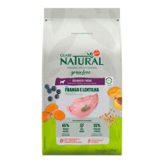 Ração Guabi Natural Cães Grain Free Adultos Raças Médias Frango e Lent