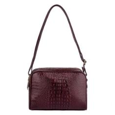 Bolsa quadrada de couro croco Daiana-Feminino