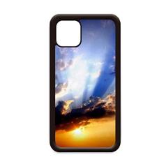 Capa Blue Orange Sky Clouds para iPhone 11 Pro Max para Apple Mobile Case Shell