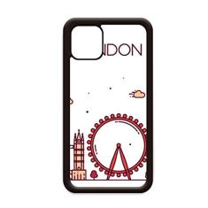 Capa London England com padrão de marco plano para iPhone 11 Pro Max para Apple Mobile Case