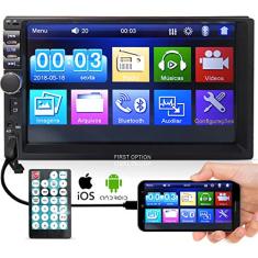 Central Multimídia Mp5 First Option 7810H Universal 2din Bt Usb Fm Leitor SD