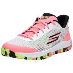 Skechers Tênis masculino Go Train Arch Fit Viper Court Pro-Pickleball, Branco multi, 40