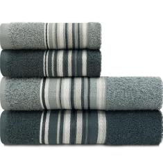 Toalha de Banho + Rosto Algodão Jogo de 4 peças Camesa - Emcompre, CIN