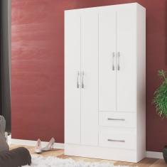 Guarda Roupas Solteiro 4 Portas 2 Gavetas Conde