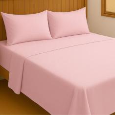 Jogo de Lençol Casal Algodão Completo Percal 200 Fios Roupa de Cama Co