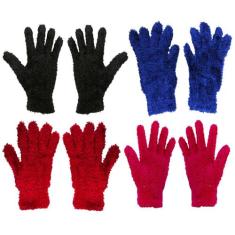 kit 6 pares Luvas Pelúcia Adulto inverno Quentinha Proteção Frio - HHW