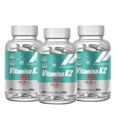 Kit 3 Unidades Vitamina K2 (MK7 149,06mcg) - 60 Cápsulas - Health Labs