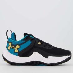 Tênis Under Armour Dagger Preto e Azul-Masculino