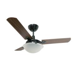 Ventilador Citrino 110/127v 3p Cvm New Preto 130w com Controle Remoto Preto/Verniz