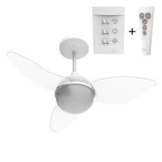 Ventilador Teto Aliseu Smart Cristal Control Remoto E Parede, 220V